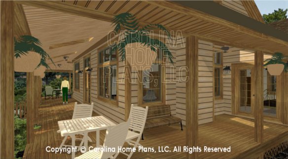SM-1568 3D Back Wrap-around Porch