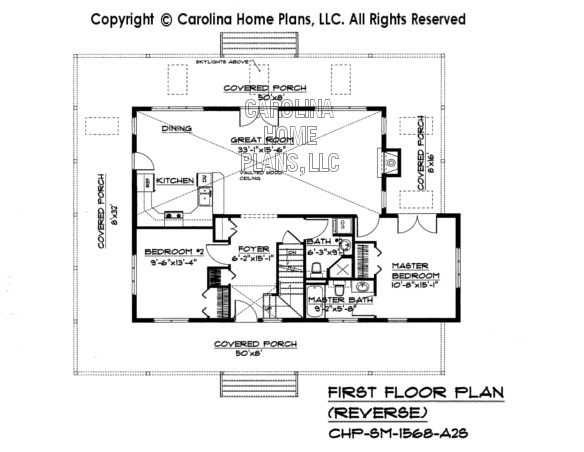SM-1568 Reverse First Floor Plan