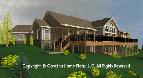 CRFT-2953 Sophisticated Rustic House Plan