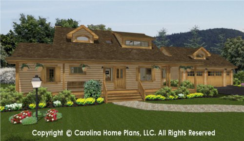 SM-1568 Sophisticated Rustic House Plan