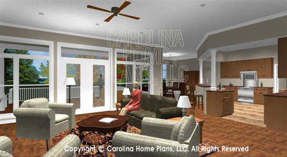 SP-3581 Living Room to Dining and Kitchen