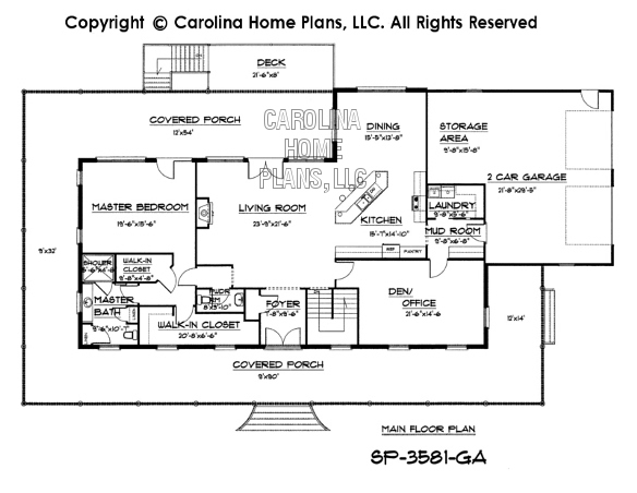 SP-3581 Main Floor Plan