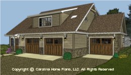 GAR-781 Garage-Apartment Plan 
Sq Ft