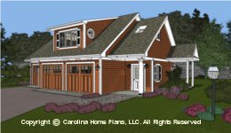 GAR-841 Garage-Apartment Plan 
Sq Ft