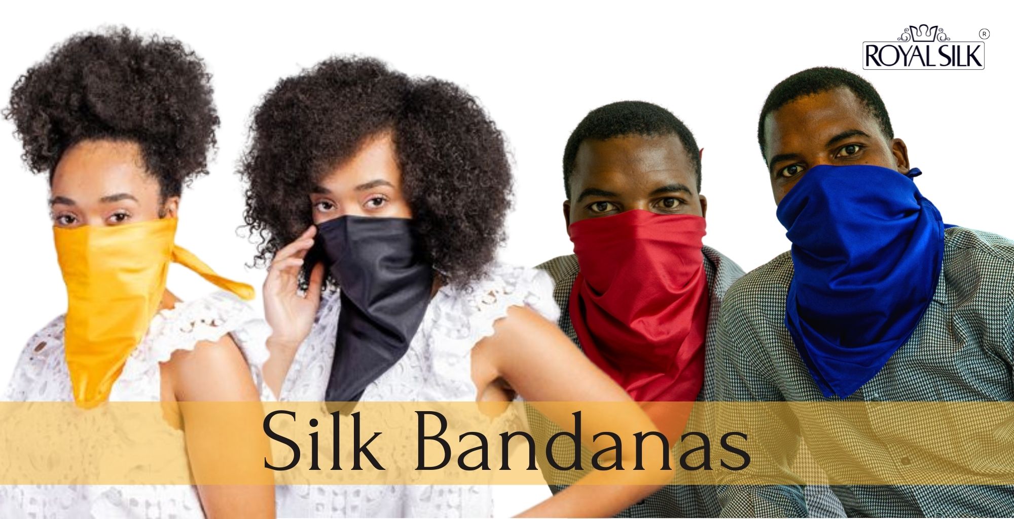 Solid Color Silk Bandanas