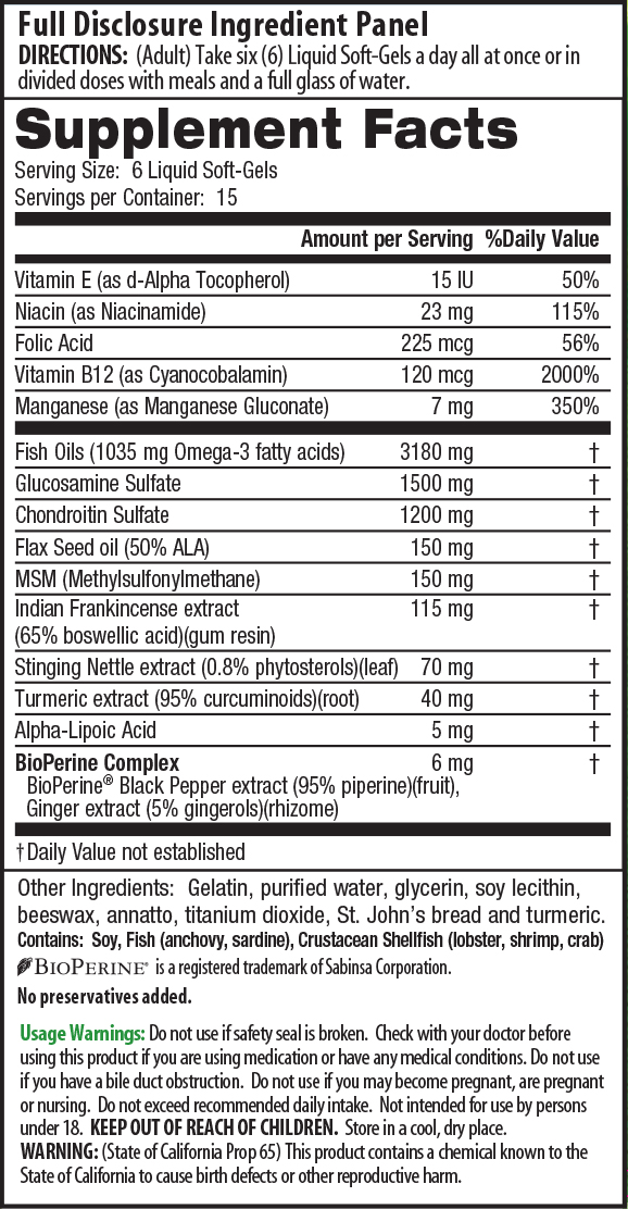 Irwin 3 in 1 Joint Formula