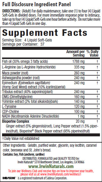 Steel-Libido for Men - VALUE SIZE, 150 Liquid Soft-Gels