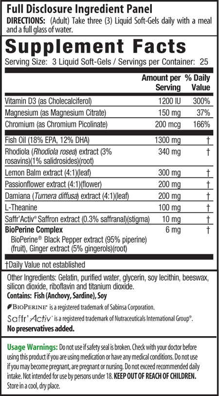 Sunny Mood, 75 Liquid Soft-Gels, Irwin Naturals