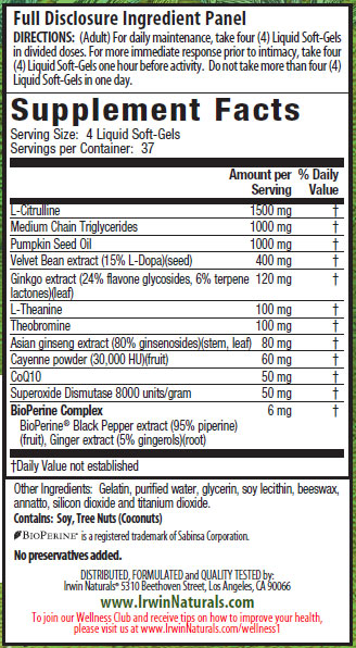Steel-Libido RED - VALUE SIZE, 120 Liquid Soft-Gels