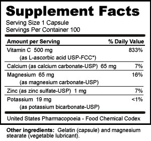 Buffered C - 500  - 100 Capsule