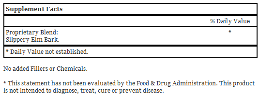 Slippery Elm Bark, 100 Capsules - Dr. Christopher's