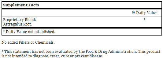 Astragalus Root, 100 Capsules - Dr. Christopher's
