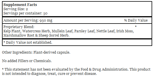 Thyroid Maintenance, Thyroid Supplement, 100 Capsules - Dr. Christopher's
