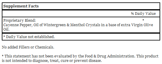 Cayenne Heat Massage Oil 4 oz. - Dr. Christopher's