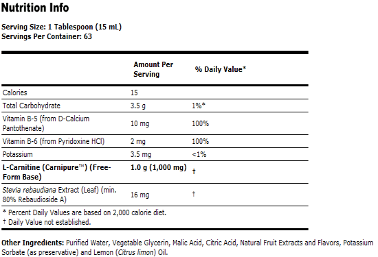 L-Carnitine 1000 mg Liquid - 32 oz., NOW Foods