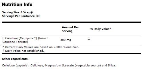 L-Carnitine 500 mg
