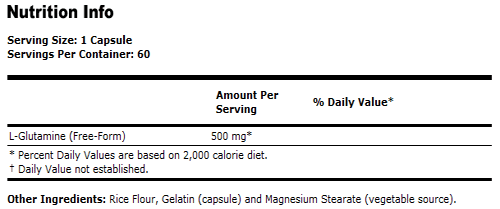L-Glutamine 500 mg