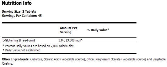 L-Glutamine 1500 mg