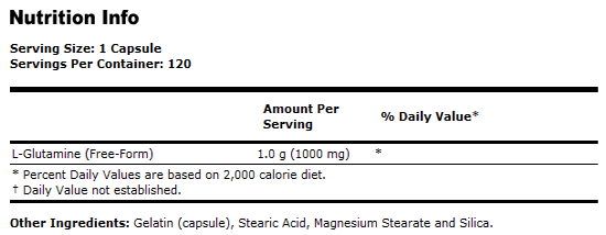 L-Glutamine 1000 mg