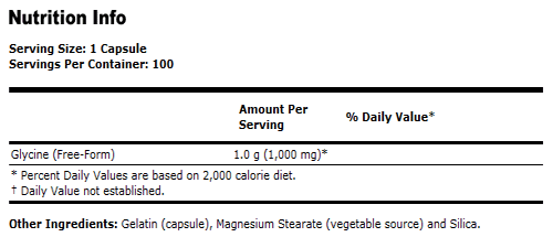 Glycine 1000 mg