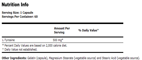 L-Tyrosine 500 mg