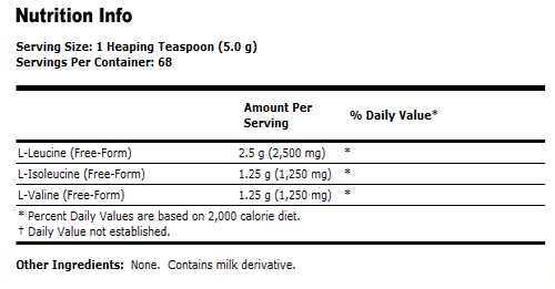 Branched Chain Amino Acid Powder - 12 oz., NOW Foods