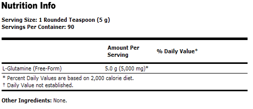 L-Glutamine - 1 lb., NOW Foods