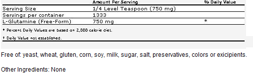 L-Glutamine Powder - 1 kg  ( 35.3 oz ), NOW Foods