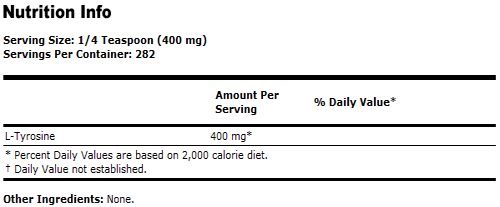 L-Tyrosine - 4 oz.,