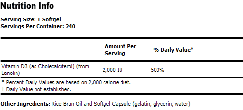 Vitamin D-3 2000 IU