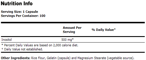 Inositol 500mg