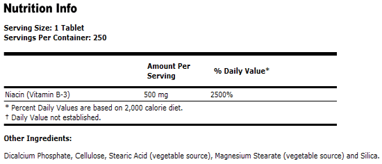 Niacin 500 mg