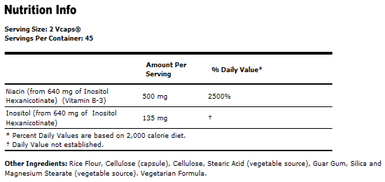 Flush Free Niacin - 250 mg