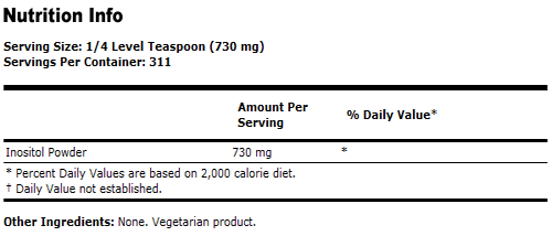 Inositol Powder - 8 oz., NOW Foods