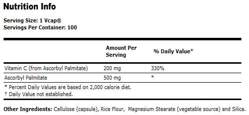 Ascorbyl Palmitate 500 mg
