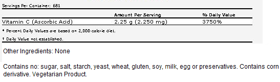 Vitamin C Crystals - 3 lb., NOW Foods
