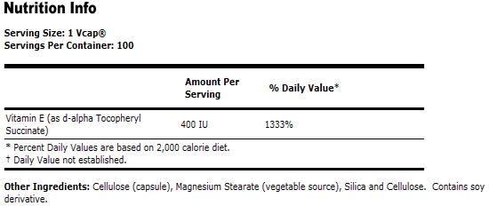Vitamin E-400 Dry