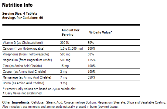 Bone Calcium - 240 Tabs, NOW Foods