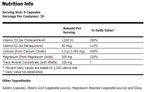 Cal-Mag DK - 180 Capsules, NOW Foods