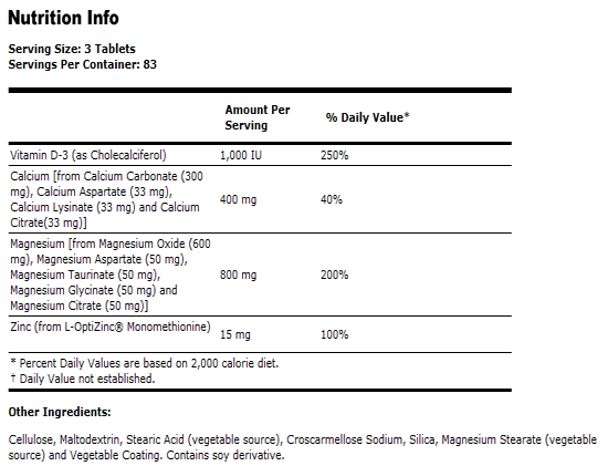 Magnesium & Calcium - 250 Tabs, NOW Foods