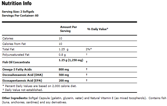 DHA-250 - 120 Softgels
