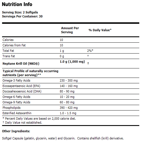 Krill Oil 500 mg - 60 Softgels, NOW Foods