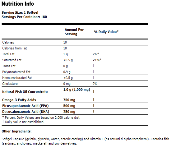 Ultra Omega-3 - 180 Softgels, NOW Foods