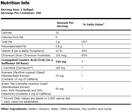 CLA Extreme - 180 Softgels, NOW Foods