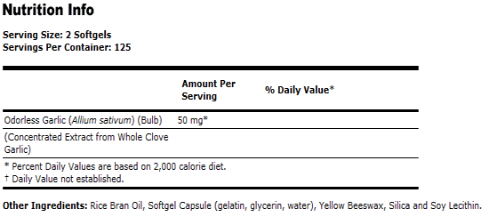 Garlic  ( Odorless )
