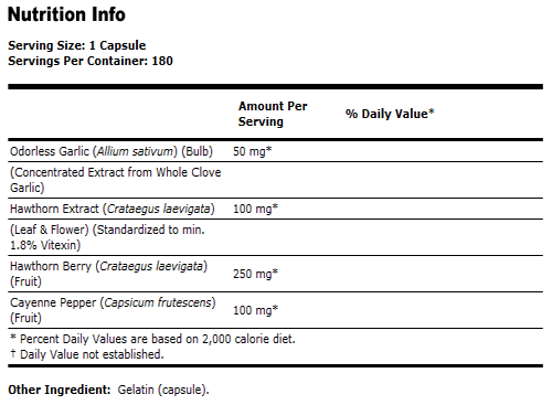 Garlic  ( Super Odorless ) - 180 Capsules, NOW Foods