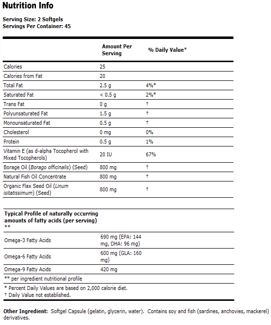Super Omega 3-6-9 1200 mg