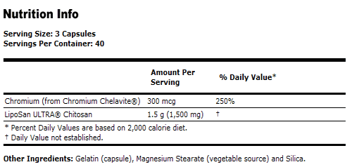 Chitosan 500 mg with Chromium