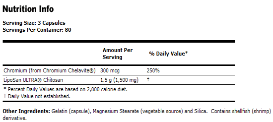 Chitosan 500 mg with Chromium - 240 Capsules, NOW Foods