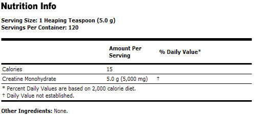 Creatine Monohydrate Pure Powder